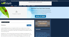 Desktop Screenshot of member.infinityads.com